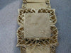 ANTIQUE WIDE 14K YELLOW GOLD HIDDEN LURA FRENCH WATCH MECHANICAL 7.25" INCH #889