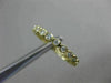 ESTATE .46CT DIAMOND 14KT YELLOW GOLD 3D BEZEL ETERNITY WEDDING ANNIVERSARY RING