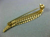 ESTATE 18K YELLOW GOLD CLASSIC HANDCRAFTED FILIGREE FLORAL LEAF BROOCH PIN 26661