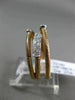 ESTATE .27CT DIAMOND 18KT WHITE & ROSE GOLD 3D 3 ROW CRISS CROSS FLEXIBLE RING
