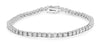 ESTATE 1.0CT DIAMOND 14KT WHITE GOLD 3D CLASSIC ROUND TENNIS BRACELET