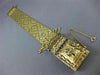 ANTIQUE GENEVA AAA ENAMEL 14K YELLOW GOLD 3D HIDDEN WATCH TASSEL BRACELET #20612