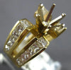 LARGE 2.35CT DIAMOND 14KT YELLOW GOLD MARQUISE SHAPE SEMI MOUNT ENGAGEMENT RING