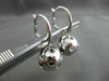 ESTATE 1.67CT BLACK & WHITE DIAMOND 14KT WHITE GOLD ETOILE LEVERBACK EARRINGS