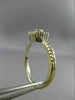ESTATE .29CT WHITE BLUE DIAMOND 18K WHITE GOLD 3D SQUARE FRIENDSHIP PROMISE RING