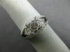 ESTATE WIDE 1.25CT DIAMOND 14K WHITE GOLD ROUND SEMI MOUNT ENGAGEMENT RING 22185
