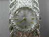 ANTIQUE EXTRA WIDE .45CT DIAMOND 14KT WHITE GOLD LARGE 3D ELECTION WATCH #20453