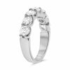 ESTATE LARGE 2.0CT DIAMOND 14K WHITE GOLD 7 STONE SEMI ETERNITY ANNIVERSARY RING