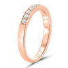 .32CT DIAMOND 14KT ROSE GOLD ROUND CHANNEL PRONG SEMI ETERNITY ANNIVERSARY RING