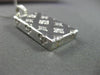 ANTIQUE LARGE .30CT DIAMOND 14KT WHITE GOLD 3D FLORAL PURSE BAG PENDANT #19086