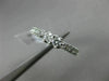 ESTATE .40CT DIAMOND 14KT WHITE GOLD 3D 2 STONE OPEN FILIGREE ETOILE LOVE RING