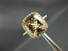 ESTATE LARGE 4.40CT DIAMOND & AAA MORGANITE 14KT ROSE GOLD HALO ENGAGEMENT RING