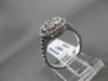 ESTATE LARGE 1.20CT MULTI SHAPE DIAMOND 18KT WHITE GOLD 3D HALO RING #22490
