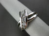 ESTATE WIDE .62CT DIAMOND 14KT WHITE GOLD 5 STONE JOURNEY LOVE RING #17788