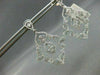 ANTIQUE LARGE 1.99CT DIAMOND 14KT W GOLD FILIGREE FLORAL DROP EARRINGS STUNNING!