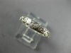 ANTIQUE .36CT DIAMOND 18KT WHITE GOLD FILIGREE ETERNITY ANNIVERSARY RING #1206