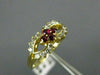 ANTIQUE .50CT DIAMOND & AAA RUBY 14KT YELLOW GOLD LOVE KNOT FILIGREE RING #21314