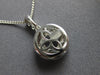 .46CT DIAMOND 18K WHITE GOLD 3D SOLITAIRE ROUND HALO SEMI MOUNT FLOATING PENDANT