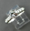 ANTIQUE .81CT OLD MINE DIAMOND SOLITAIRE PLATINUM ENGAGEMENT RING FG VVS #21014