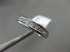 ESTATE .62CT BAGUETTE DIAMOND 18KT WHITE GOLD SEMI ETERNITY ANNIVERSARY RING 4mm