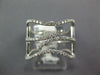 ESTATE WIDE .23CT DIAMOND 14KT YELLOW GOLD 3D DOUBLE PENTAGON CLASSIC FUN RING