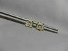 ESTATE .50CT SQUARE PRINCESS DIAMOND 14KT YELLOW GOLD STUD EARRINGS 5mm #14262