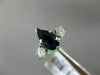 ESTATE 1.50CT DIAMOND & AAA SAPPHIRE 14KT WHITE & YELLOW GOLD 3D ENGAGEMENT RING