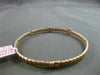 ESTATE .30CT DIAMOND 14KT WHITE & ROSE GOLD WOVEN 6mm FLEXIBLE BANGLE BRACELET