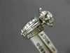 ANTIQUE .90CT DIAMOND 14KT WHITE GOLD FILIGREE SEMI MOUNT ENGAGEMENT RING #9872