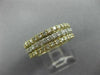 ESTATE WIDE 2.04CT DIAMOND 14KT WHITE & YELLOW GOLD 3D ETERNITY ANNIVERSARY RING