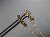 ESTATE .20CT DIAMOND 14KT YELLOW GOLD 4 STONE BEZEL CHANDELIER HANGING EARRINGS