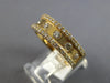 ESTATE .89CT DIAMOND 14KT YELLOW GOLD 3D ROUND ETOILE WEDDING ANNIVERSARY RING