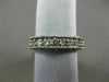 ESTATE .99CT ROUND CUT DIAMOND 14KT WHITE GOLD FILIGREE WEDDING ANNIVERSARY RING