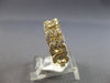 WIDE .91CT DIAMOND 14KT YELLOW GOLD OVAL LINK LOVE KNOT 3/4TH ETERNITY FUN RING