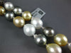 EXTRA LARGE 6.50CT MOCHA DIAMOND & AAA SOUTH SEA PEARL 14KT BLACK GOLD NECKLACE
