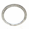 .30CT DIAMOND 18K WHITE GOLD CLASSIC 2MM SEMI ETERNITY FILIGREE ANNIVERSARY RING