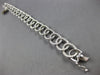 ESTATE WIDE 2.50CT DIAMOND 14KT WHITE GOLD ROUND OVAL LOVE KNOT TENNIS BRACELET
