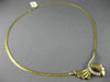 ANTIQUE .55CT DIAMOND 14KT WHITE & YELLOW GOLD 3D BOW FLAT SWIRL NECKLACE 1#7227