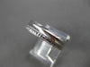 ANTIQUE WIDE 14K WHITE GOLD DIAMOND CUT FILIGREE WEDDING ANNIVERSARY RING #18933