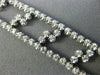 ESTATE WIDE 2.60CT DIAMOND 14KT WHITE GOLD 3D TWO ROW ZIG ZAG TENNIS BRACELET