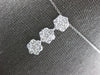 1.15CT DIAMOND 14KT WHITE GOLD ROUND FLOWER INTERCHANGEABLE FUN FLOATING PENDANT