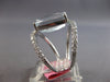 EXTRA LARGE 7.35CT DIAMOND & AAA AQUAMARINE 18KT WHITE GOLD CUSHION & ROUND RING