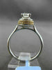 ANTIQUE .50CT DIAMOND 14KT TWO TONE GOLD SOLITAIRE 3D ENGAGEMENT FRIENDSHIP RING