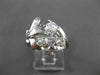 ANTIQUE LARGE 1.26CT OLD MINE ROUND DIAMOND 14KT WHITE GOLD FLOWER RING #21971