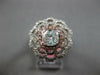 GIA CERTIFIED 2.28CT WHITE PINK & BLUE DIAMOND 18K WHITE GOLD 3D ENGAGEMENT RING
