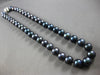 LARGE & LONG AAA TAHITIAN PEARL 14K WHITE GOLD 10MM CLASSIC LOVE NECKLACE #27953