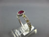 1.04CT DIAMOND & AAA RUBY & YELLOW SAPPHIRE 14KT WHITE GOLD FILIGREE BEZEL RING