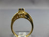 ESTATE .99CT DIAMOND & AAA SAPPHIRE 14K YELLOW GOLD OVAL & ROUND FRIENDSHIP RING