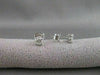 ESTATE .60CTW DIAMOND 5MM STUD 14KT WHITE GOLD PUSHBACK EARRINGS G/H VSSI #21024