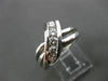 ESTATE WIDE .62CT DIAMOND 14KT WHITE GOLD 5 STONE JOURNEY LOVE RING #17788